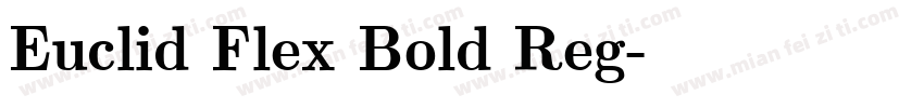 Euclid Flex Bold Reg字体转换
